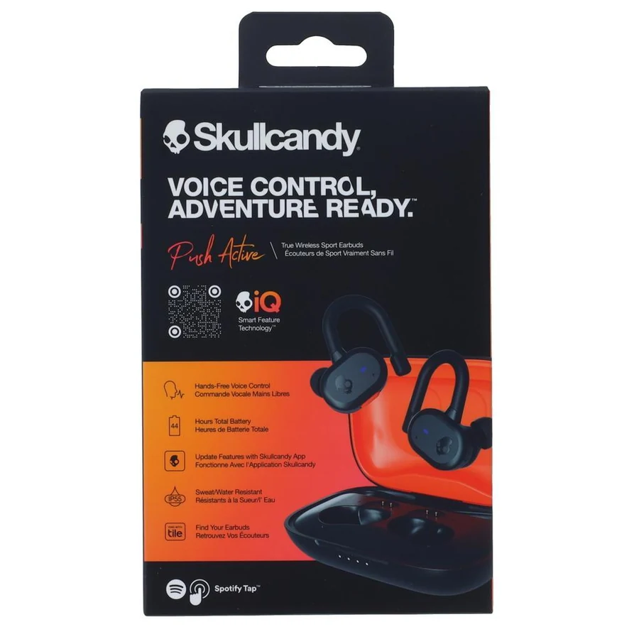 Skullcandy S2BPWP740 Earbud Bluetooth Earphones - Black/Orange