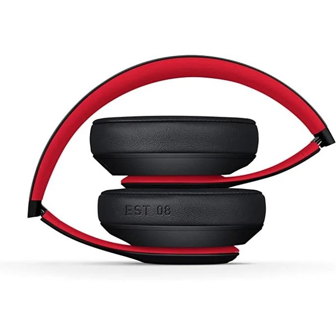 Beats Studio3 Headphone Bluetooth with microphone - Black/Red