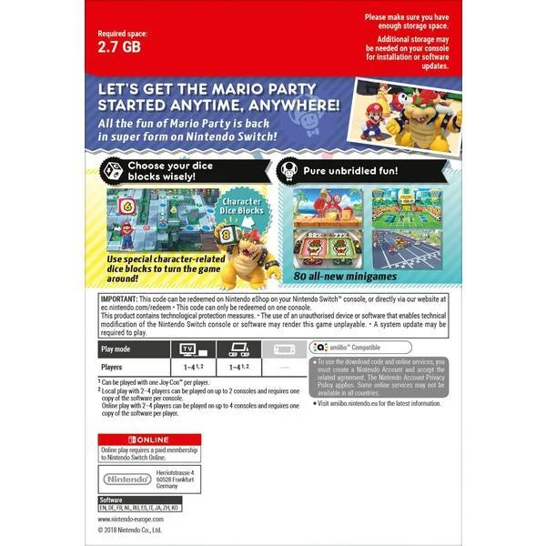 Super Mario Party - Nintendo Switch