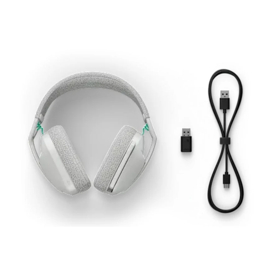 Logitech G321 Noise cancelling Gaming Headphone Bluetooth with microphone - White