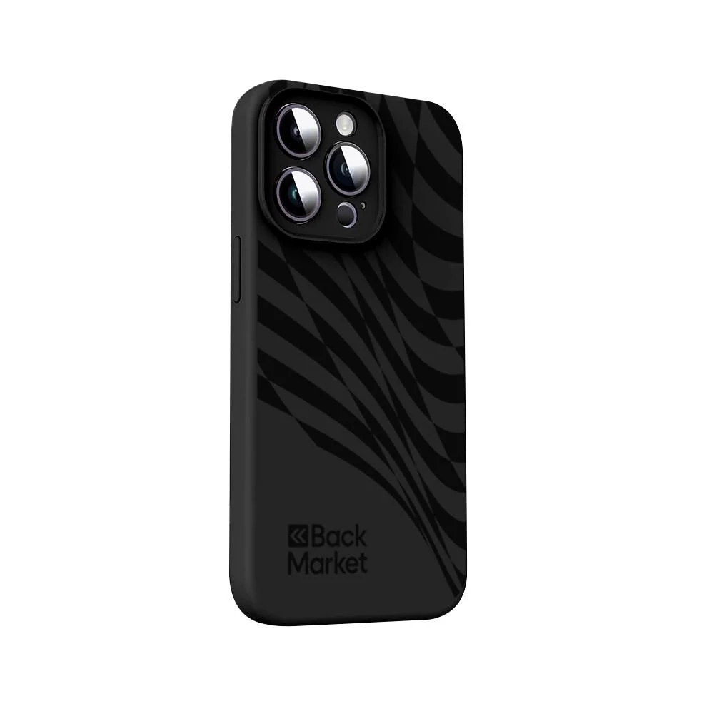 RefurbLane Case iPhone 14 Pro and protective screen - 100% Biodegradable - Black Wave · Black Wave · Image 2