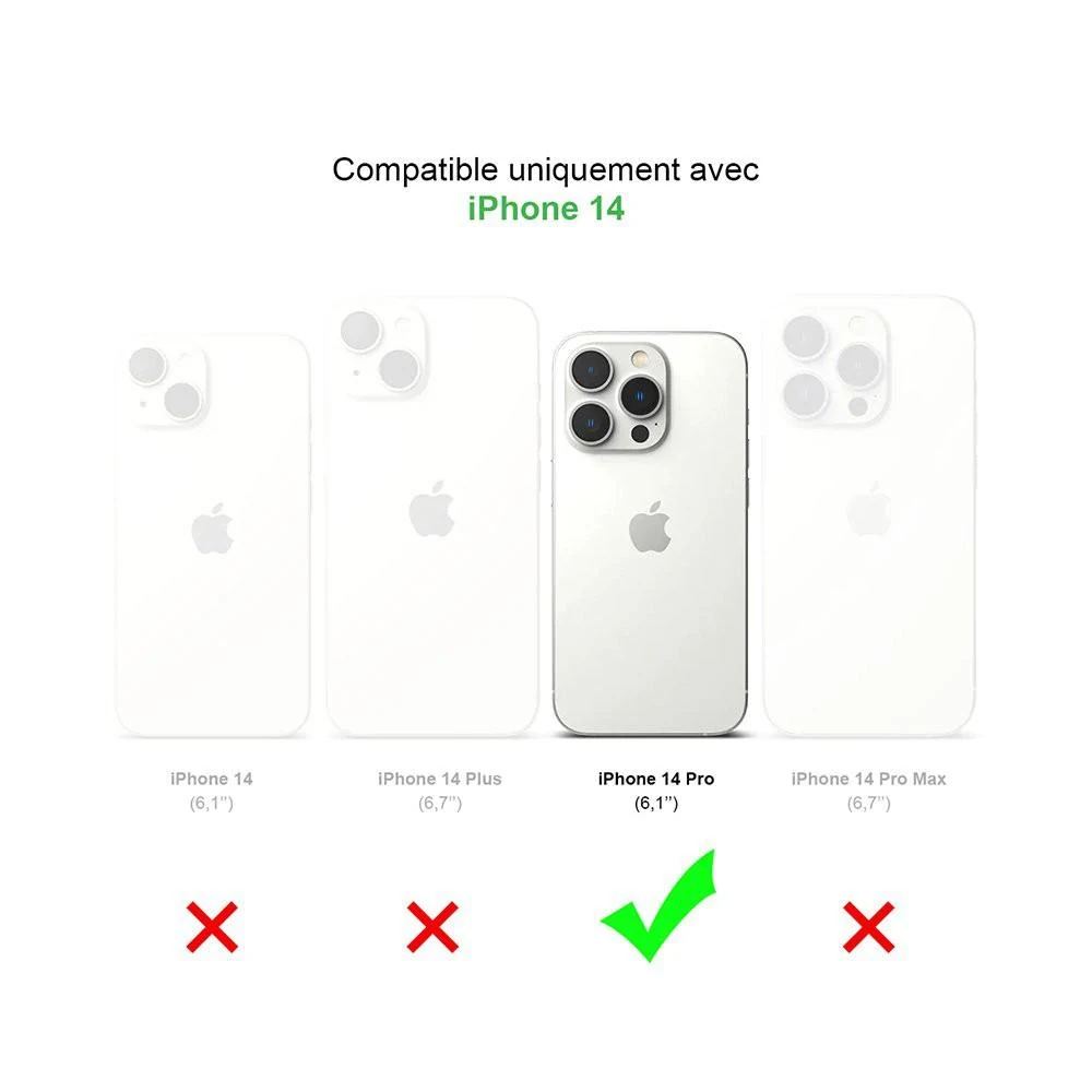 RefurbLane Case iPhone 14 Pro and protective screen - 100% Biodegradable - Black Wave · Black Wave · Image 3