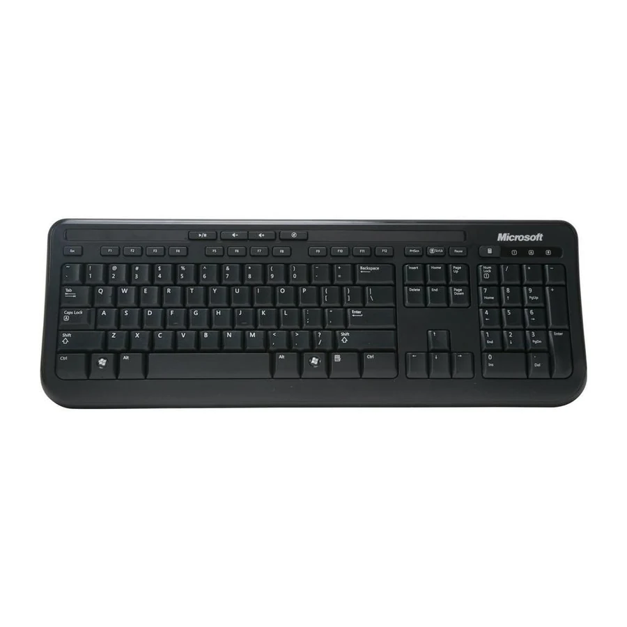 Microsoft Keyboard QWERTY Wired Desktop 600