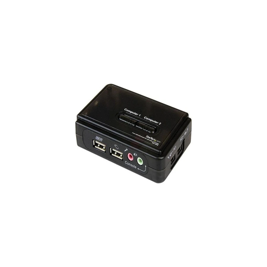 StarTech.com SV211KUSB 2 Port Mini USB KVM Kit with Cables and Audio Switching