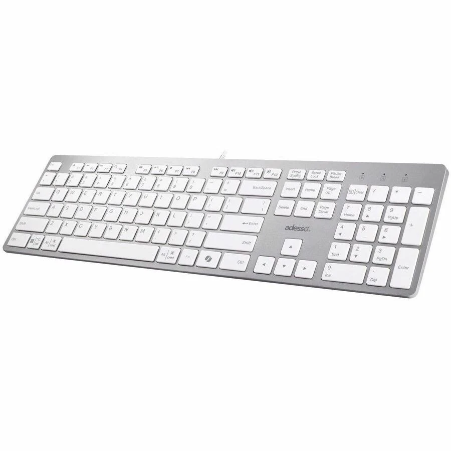 Adesso Keyboard QWERTY Wireless Backlit Keyboard AKB-730UW