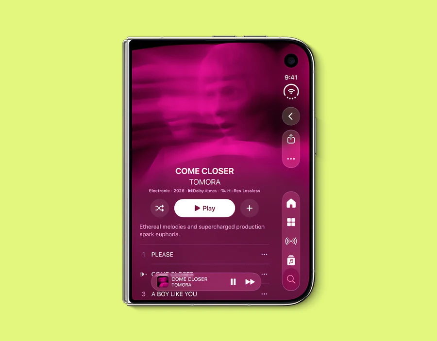 The iPhone Duo’s displays are bright, fluid, and seamless.