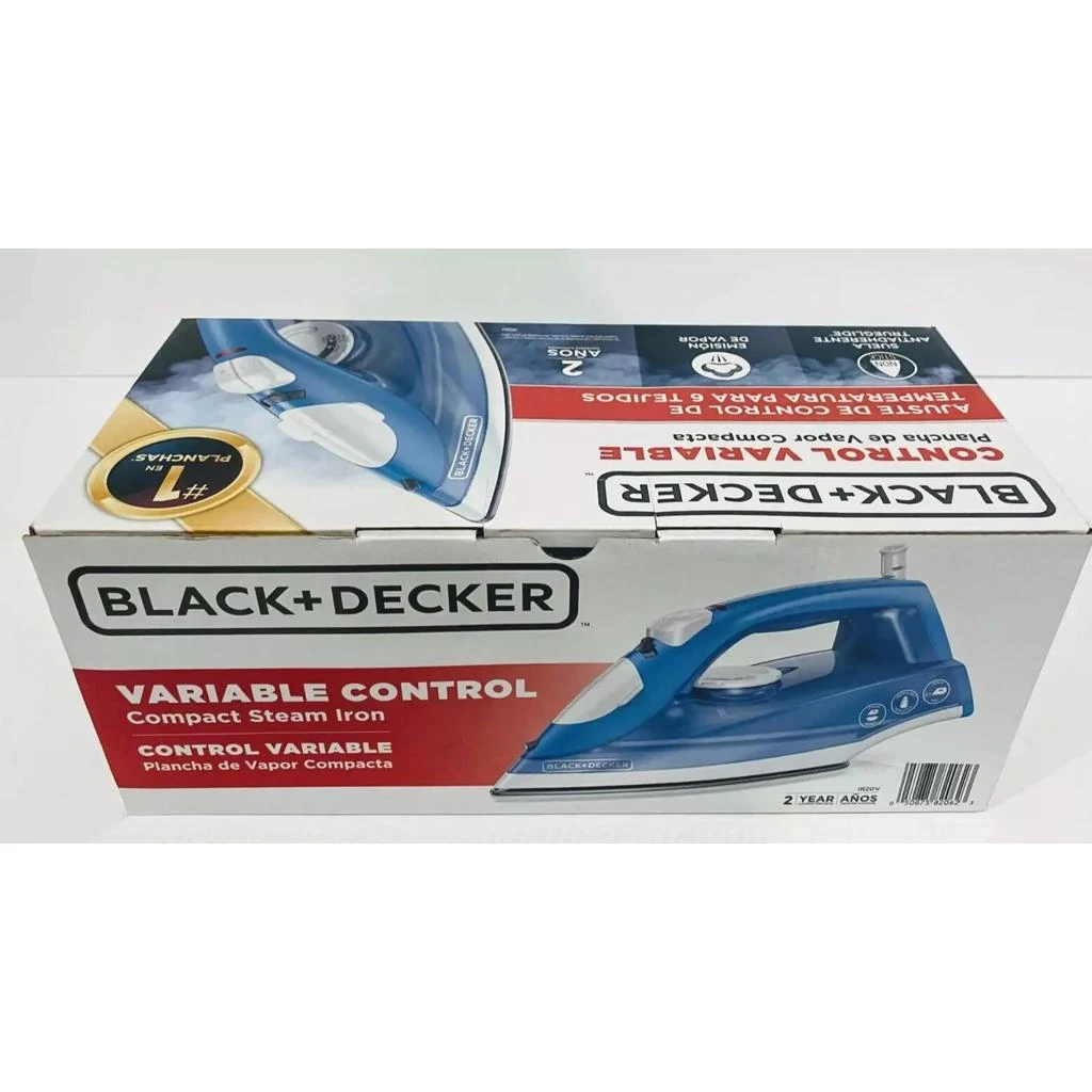 BLACK+DECKER IR20V Variable Control Compact Steam Iron · Blue