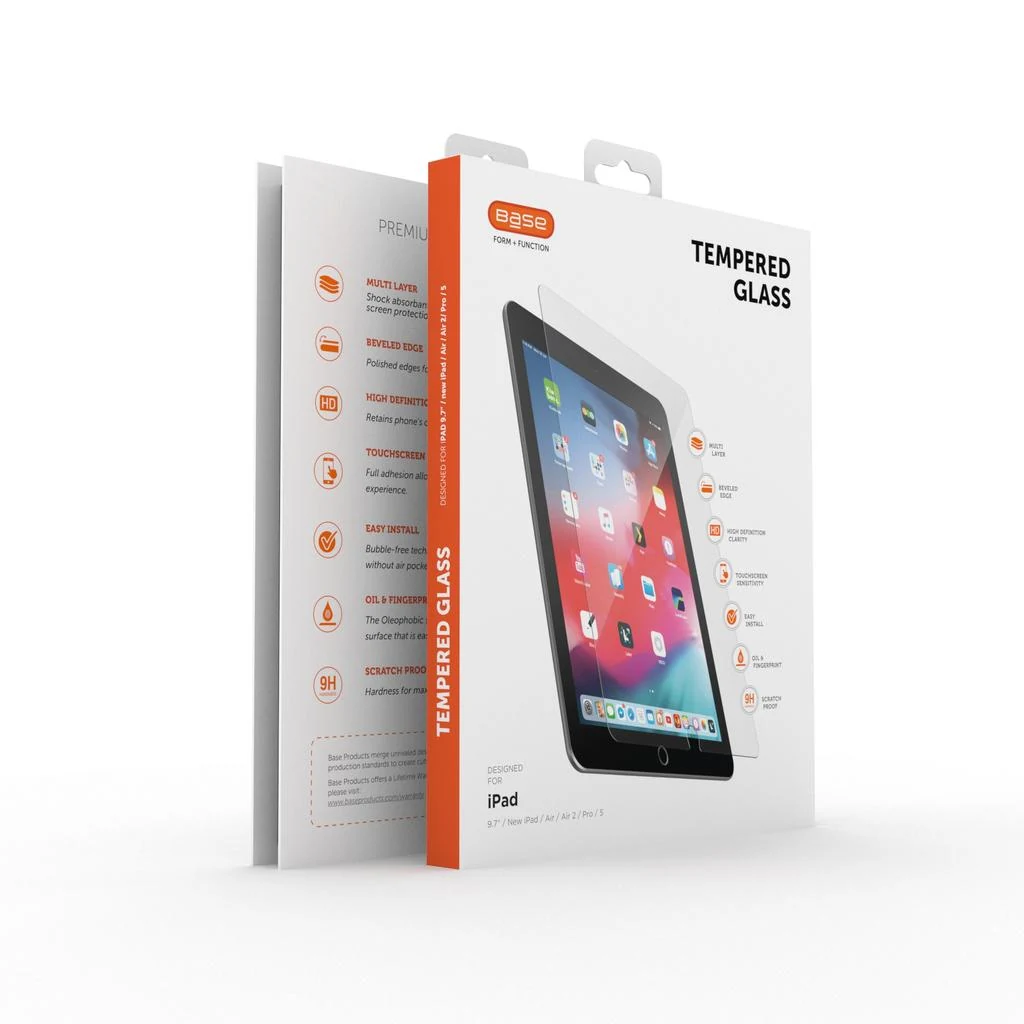 Tempered Glass Screen Protector for iPad 5/ iPad Air/Air2/iPad Pro {9.7 inch} · Transparent · Image 2