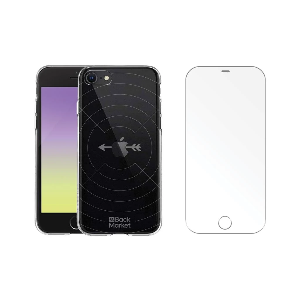 RefurbLane Case iPhone 7 and iPhone 8 and protective screen - GRS 4.0 Recycled plastic - Transparent · Transparent · Image 2