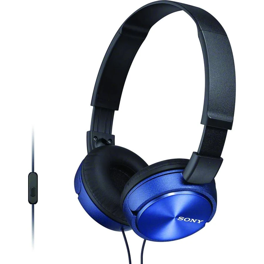 Sony ZX Series Headphone with microphone - Black/Blue