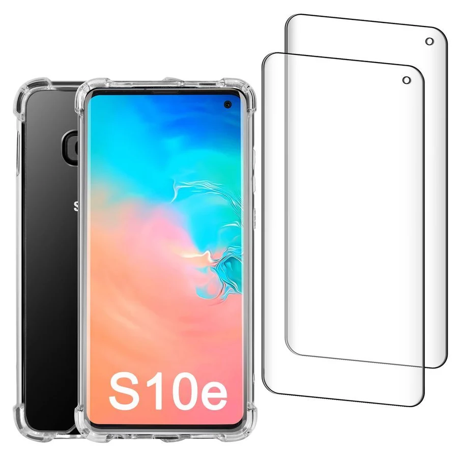 Galaxy S10e case and 2 protective screens - Recycled plastic - Transparent · Transparent