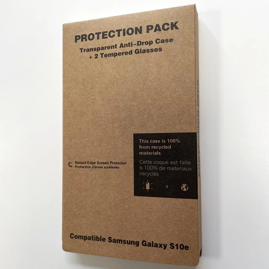 Galaxy S10e case and 2 protective screens - Recycled plastic - Transparent · Transparent · Image 3