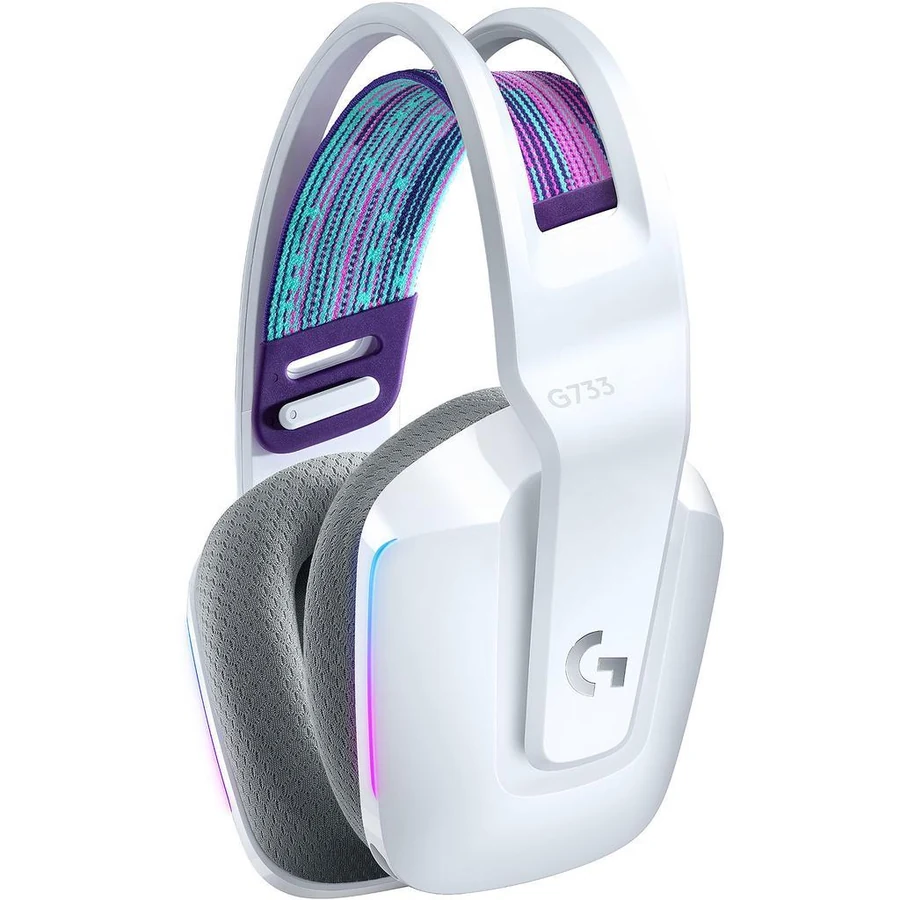 Logitech G733 Lightspeed Noise cancelling Gaming Headphone with microphone - White
