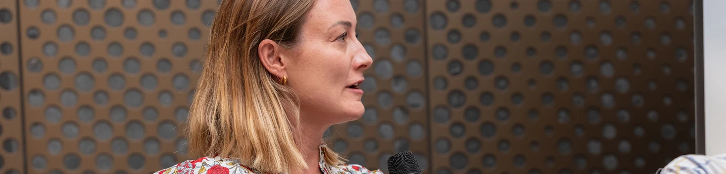RefurbLane's UK GM Katy Medlock speaking at Fixfest 2025.