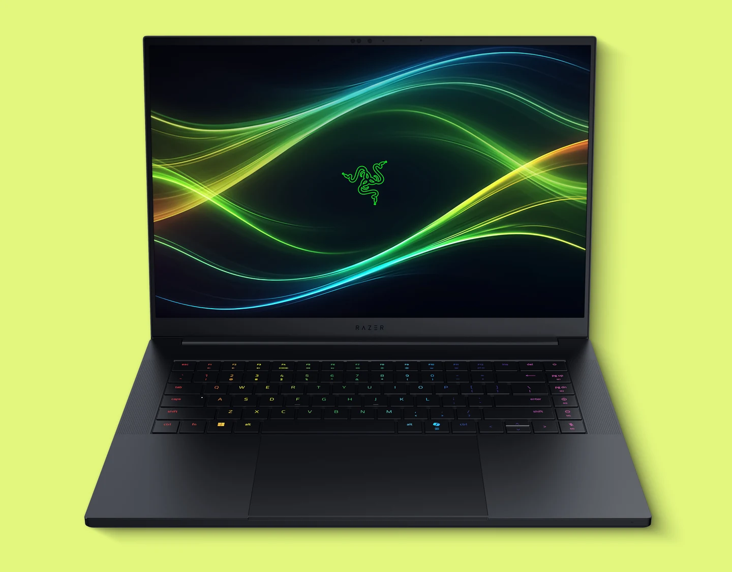 A Razer Blade 16 (2026) open with the screen showing a game