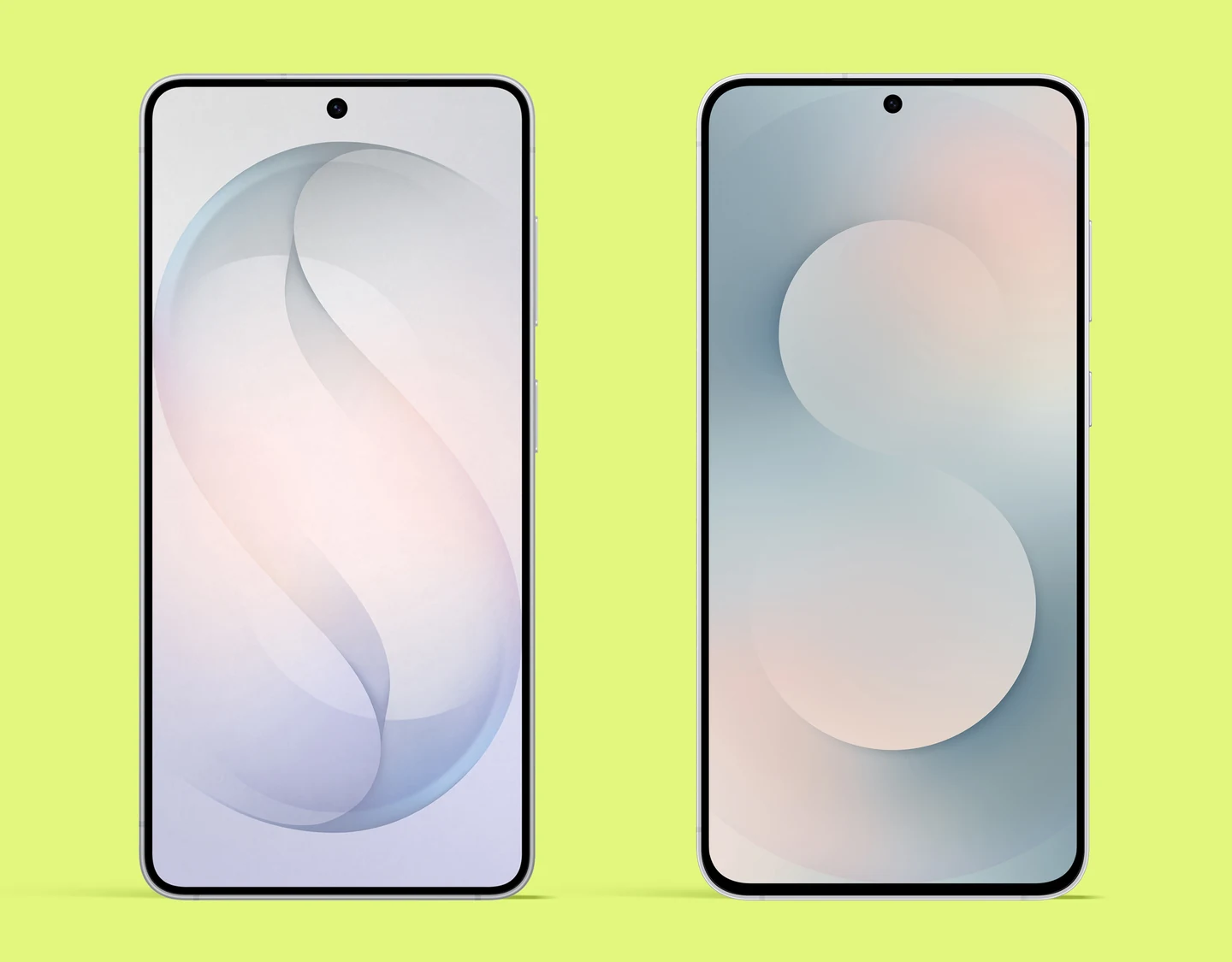 The Galaxy S26 and Galaxy S25 base models side by side.