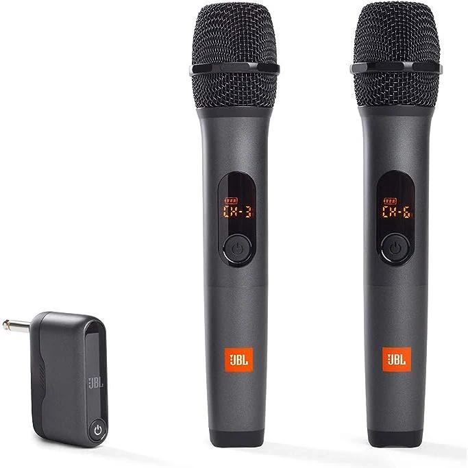 Wireless Two Microphone Dual-Channel Receiver · Black
