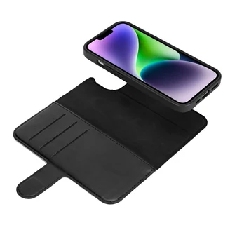 iPhone 16 Pro case - Leather - Black