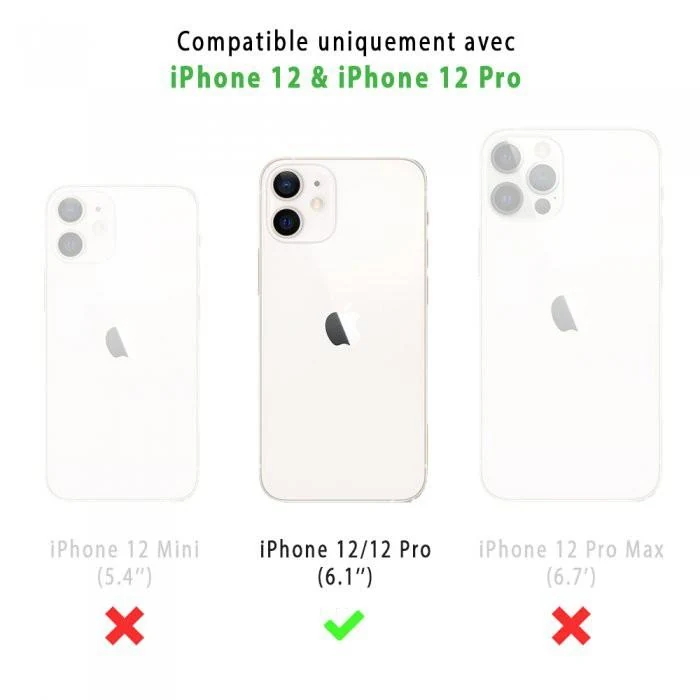 RefurbLane Case iPhone 12 / iPhone 12 Pro and protective screen - 100% Biodegradable - Black Wave · Black Wave · Image 3