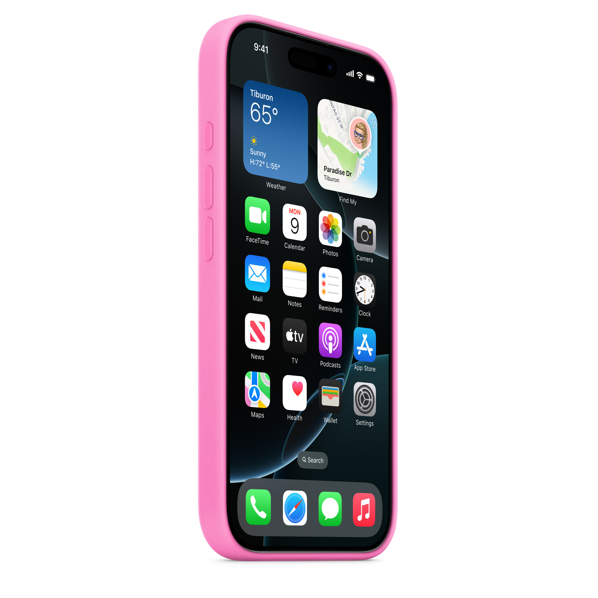 iPhone 16 Pro Silicone Case with MagSafe – Peony