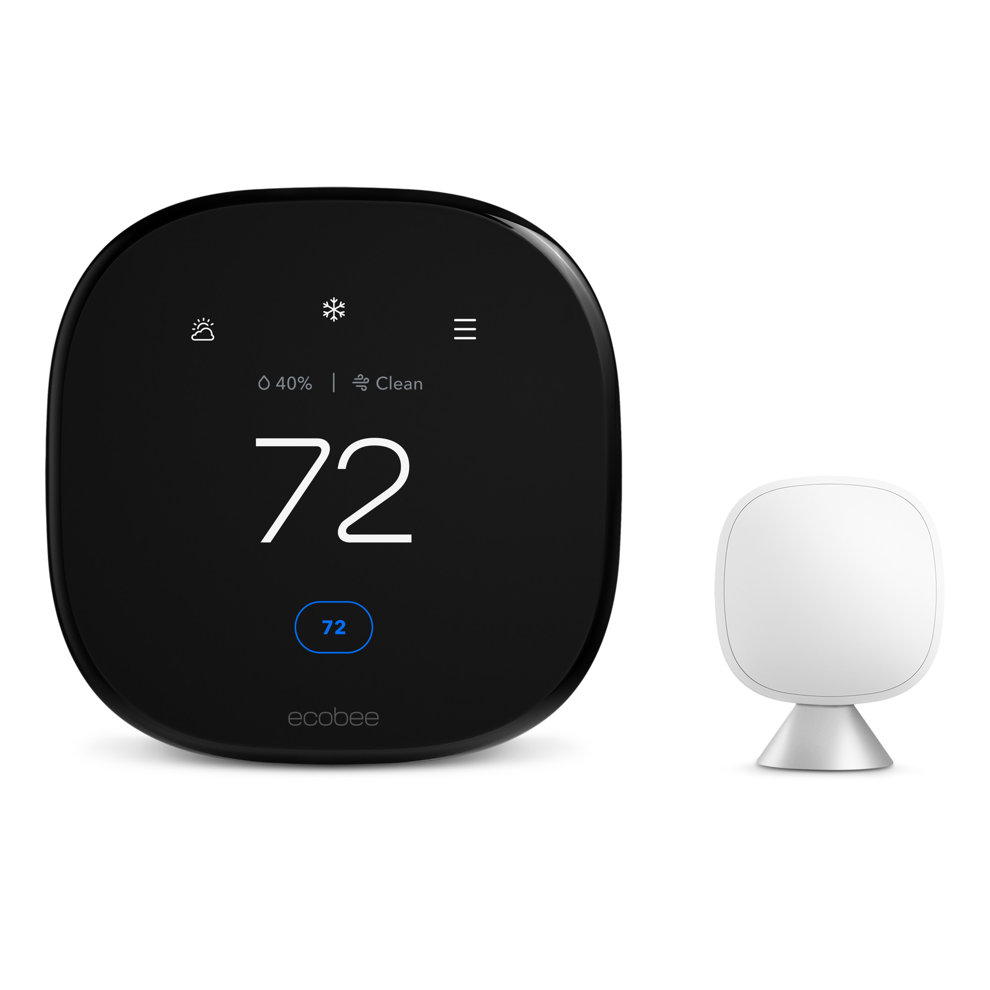 ecobee Smart Thermostat Premium with Siri and Built-In Air Quality Monitor