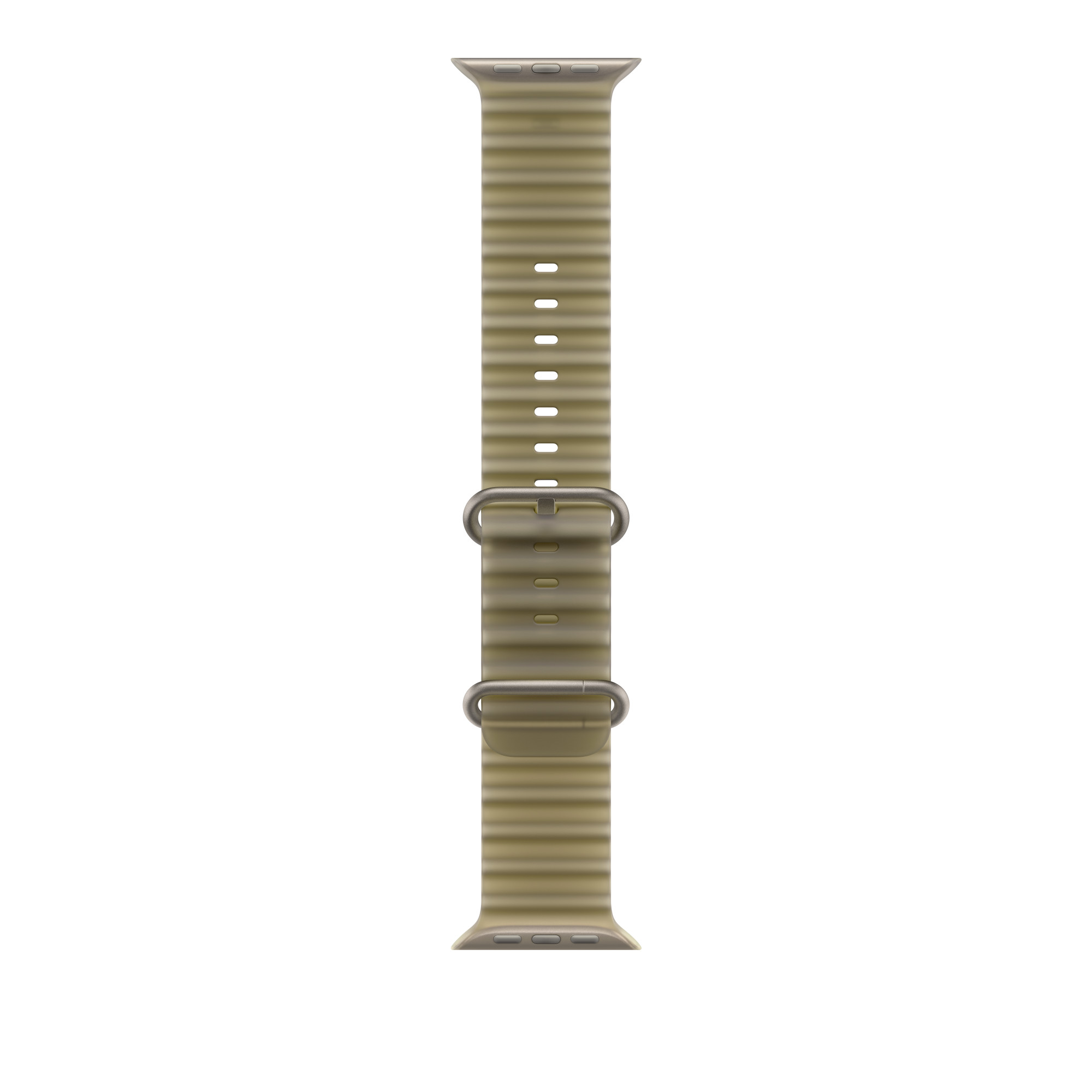 49mm Translucent Kelp Ocean Band - Natural Titanium Finish