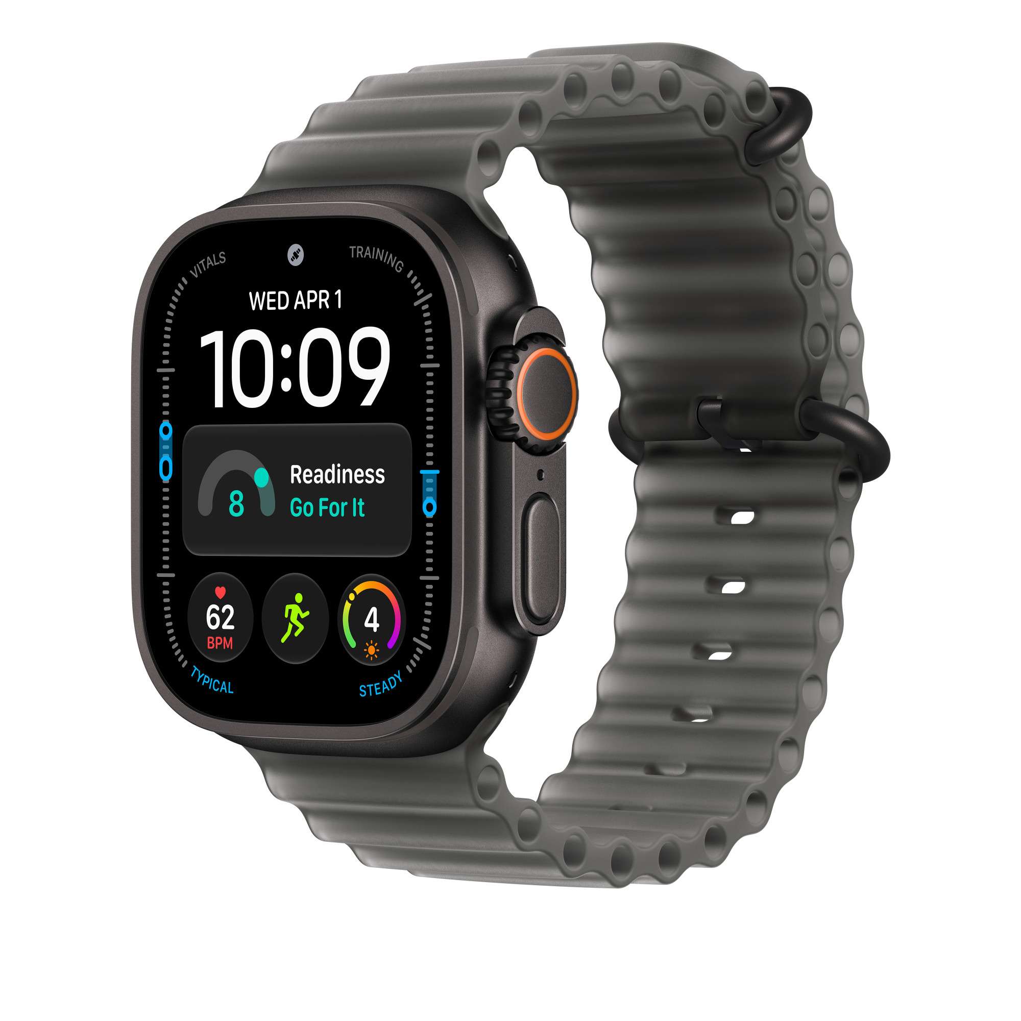 Apple 49mm Ocean Band · Translucent Black · Image 2