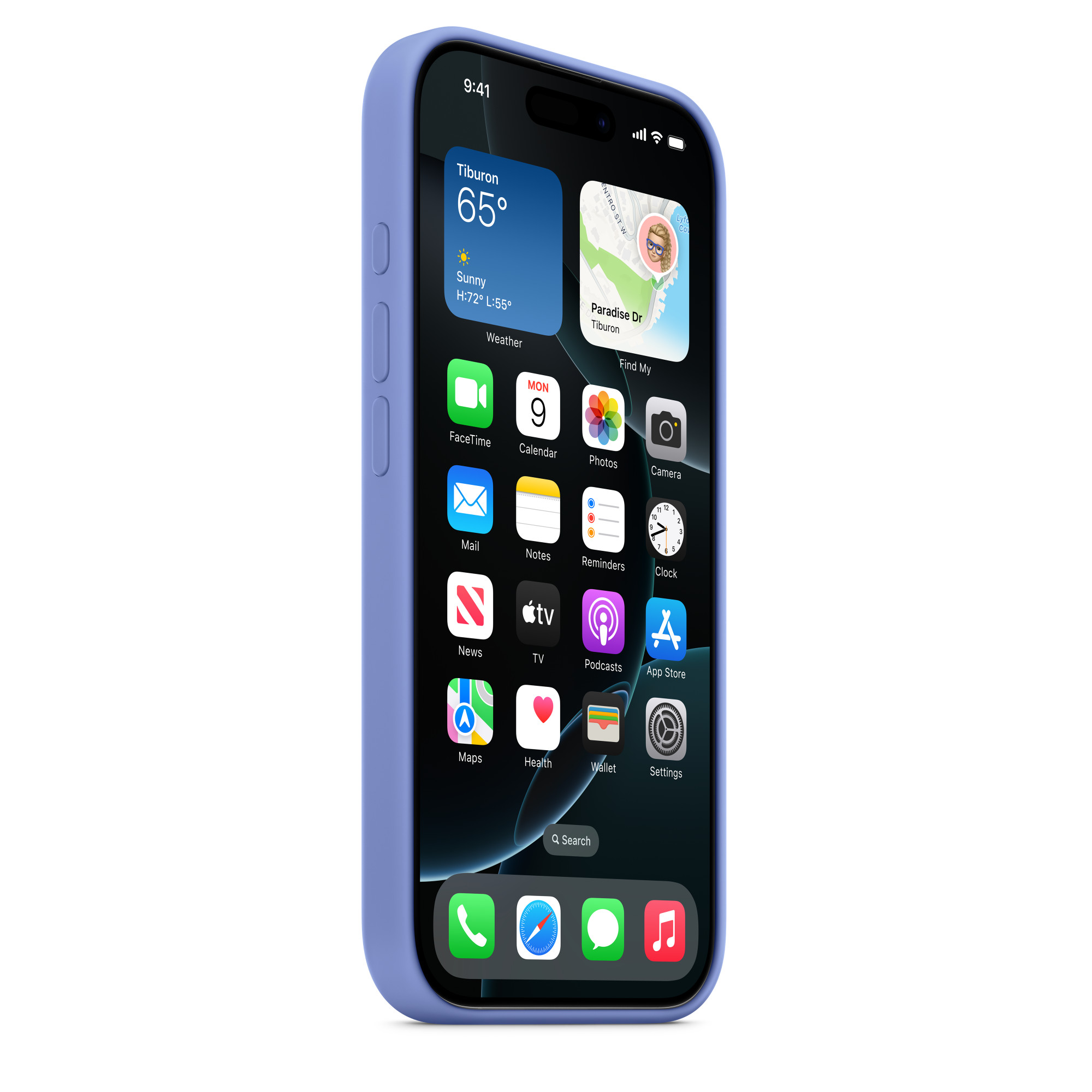 iPhone 16 Pro Silicone Case with MagSafe – Periwinkle