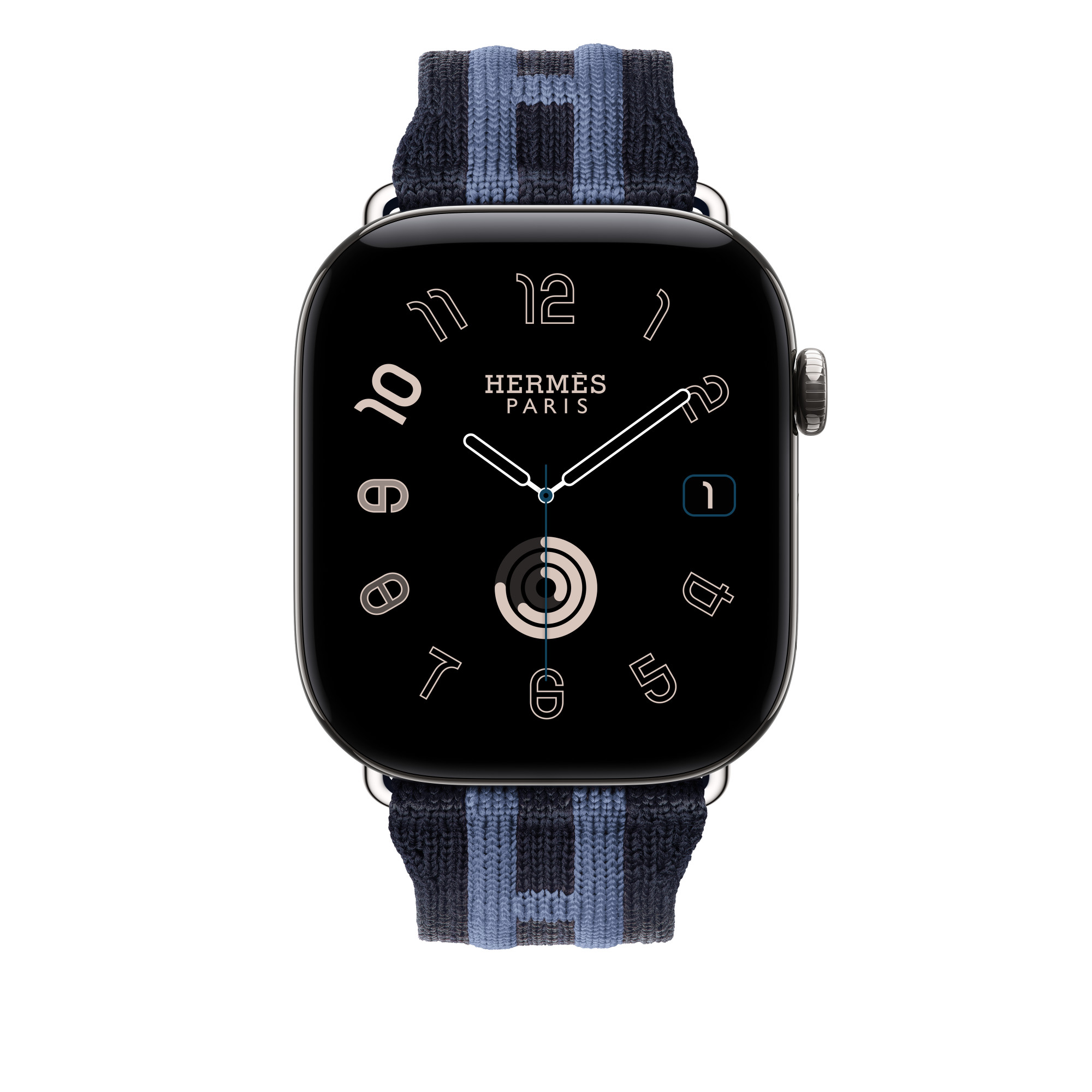 Apple Watch Hermès 46mm Rocabar Club · Bleu Nuit/Bleu Brighton · Image 3