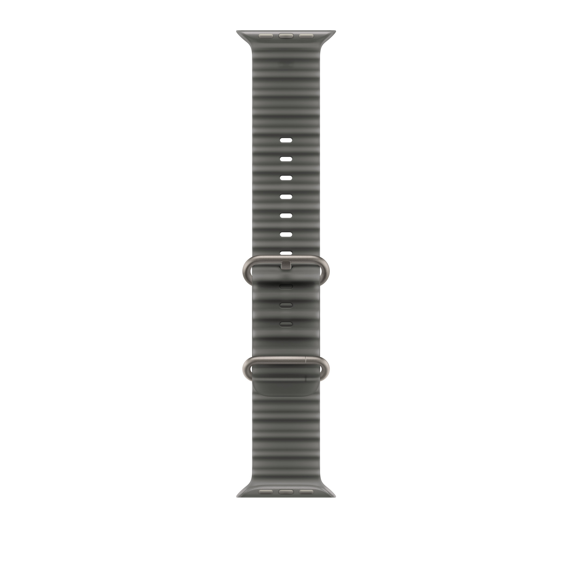 49mm Translucent Black Ocean Band - Natural Titanium Finish