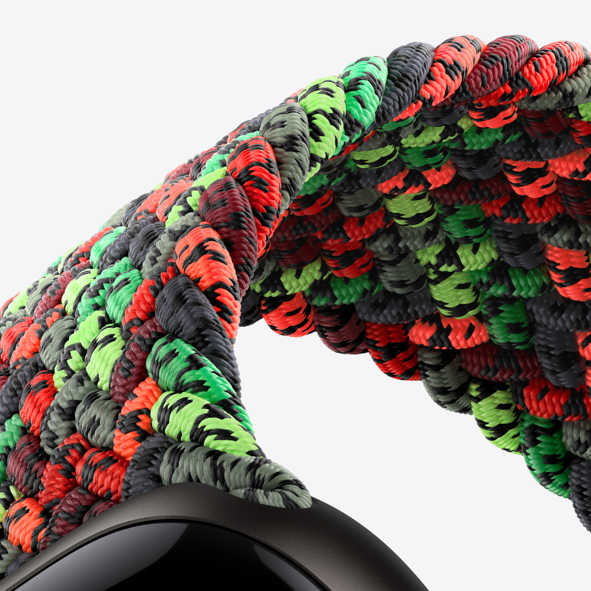 46mm Black Unity Braided Solo Loop - Unity Connection - Size 10