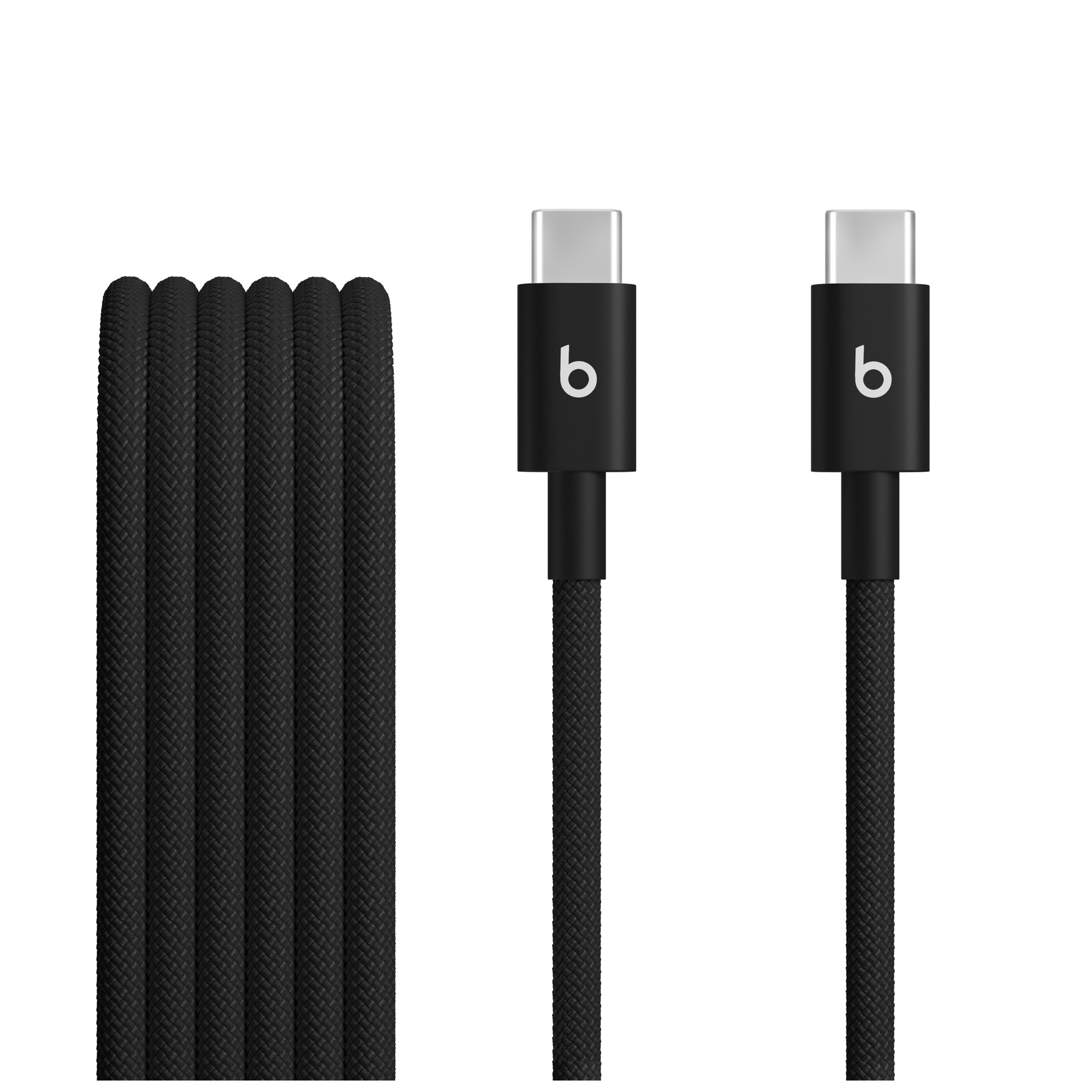 Beats USB‑C to USB‑C Woven Cable (1.5 m / 5 ft) – Bolt Black