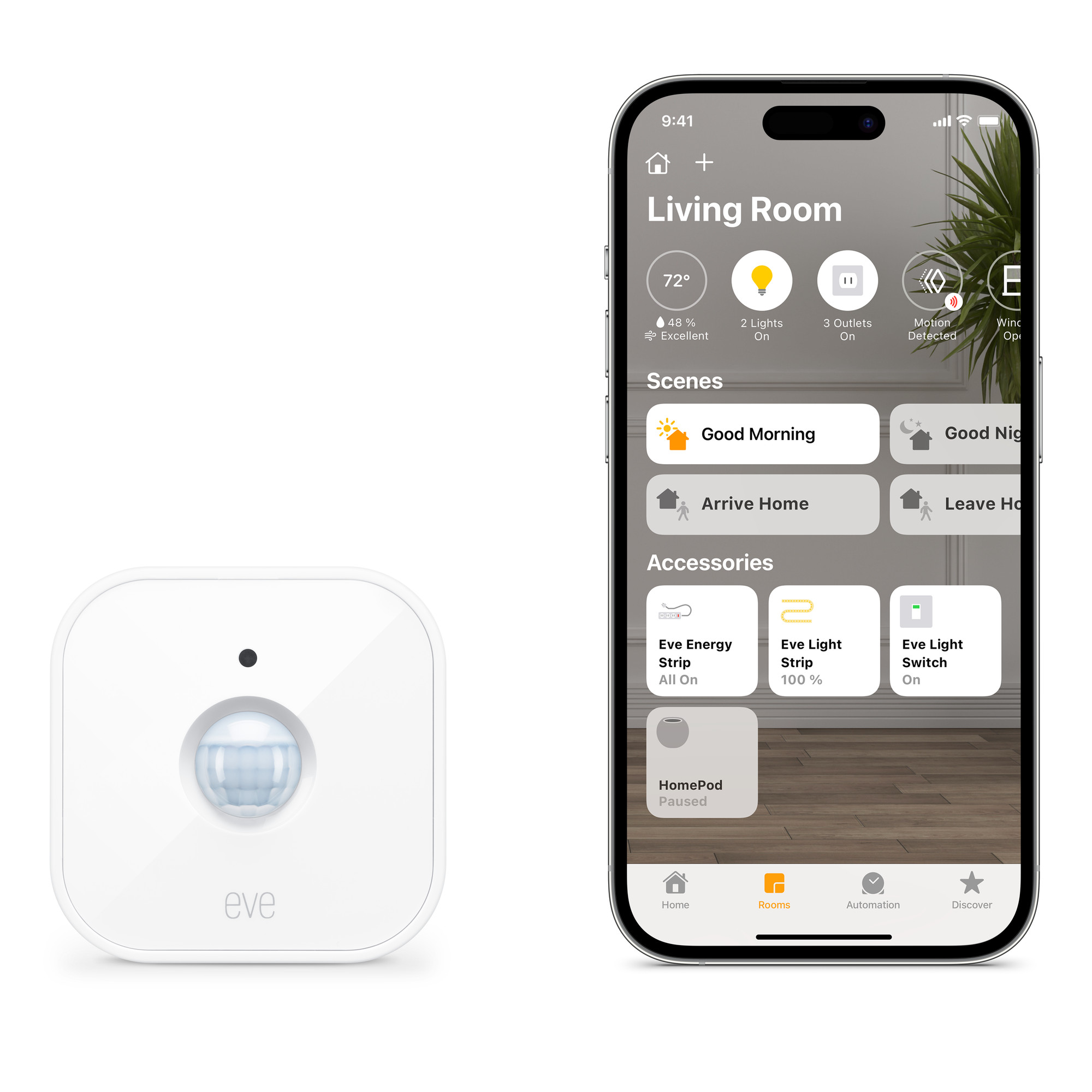 Eve Motion (Matter) - Wireless Motion Sensor - 3-pack