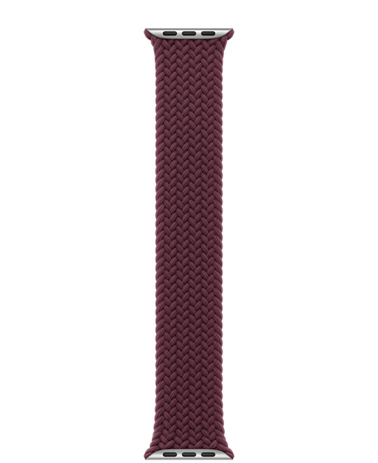 46mm Burgundy Braided Solo Loop - Size 12