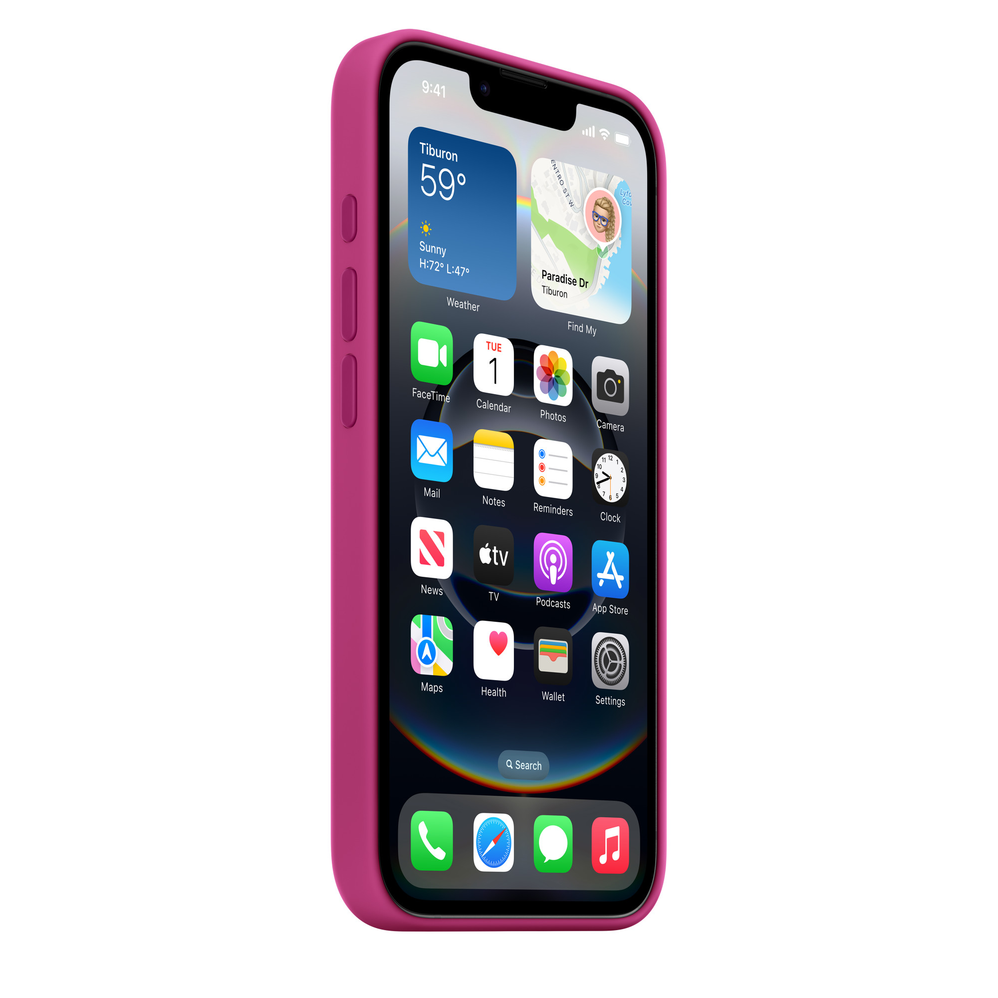 iPhone 16e Silicone Case – Fuchsia