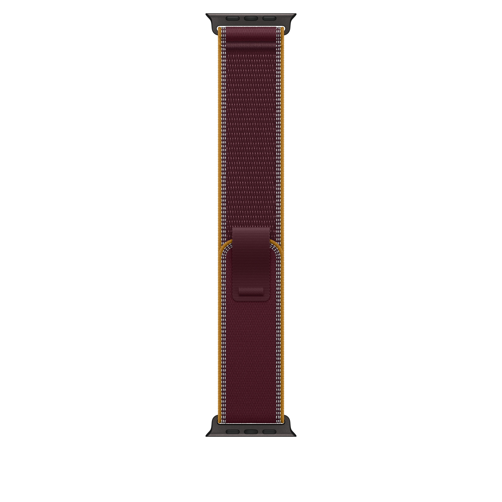 49mm Burgundy Trail Loop - M/L - Black Titanium Finish