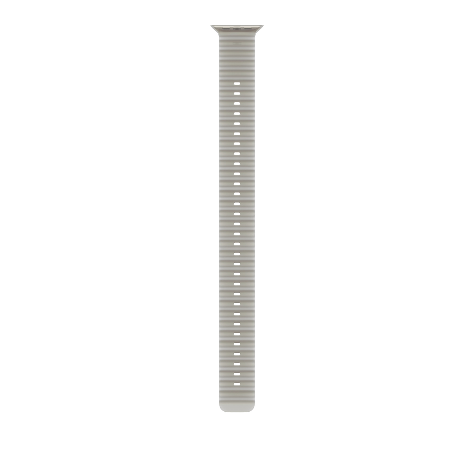 49mm Translucent Gray Ocean Band Extension - Natural Titanium Finish