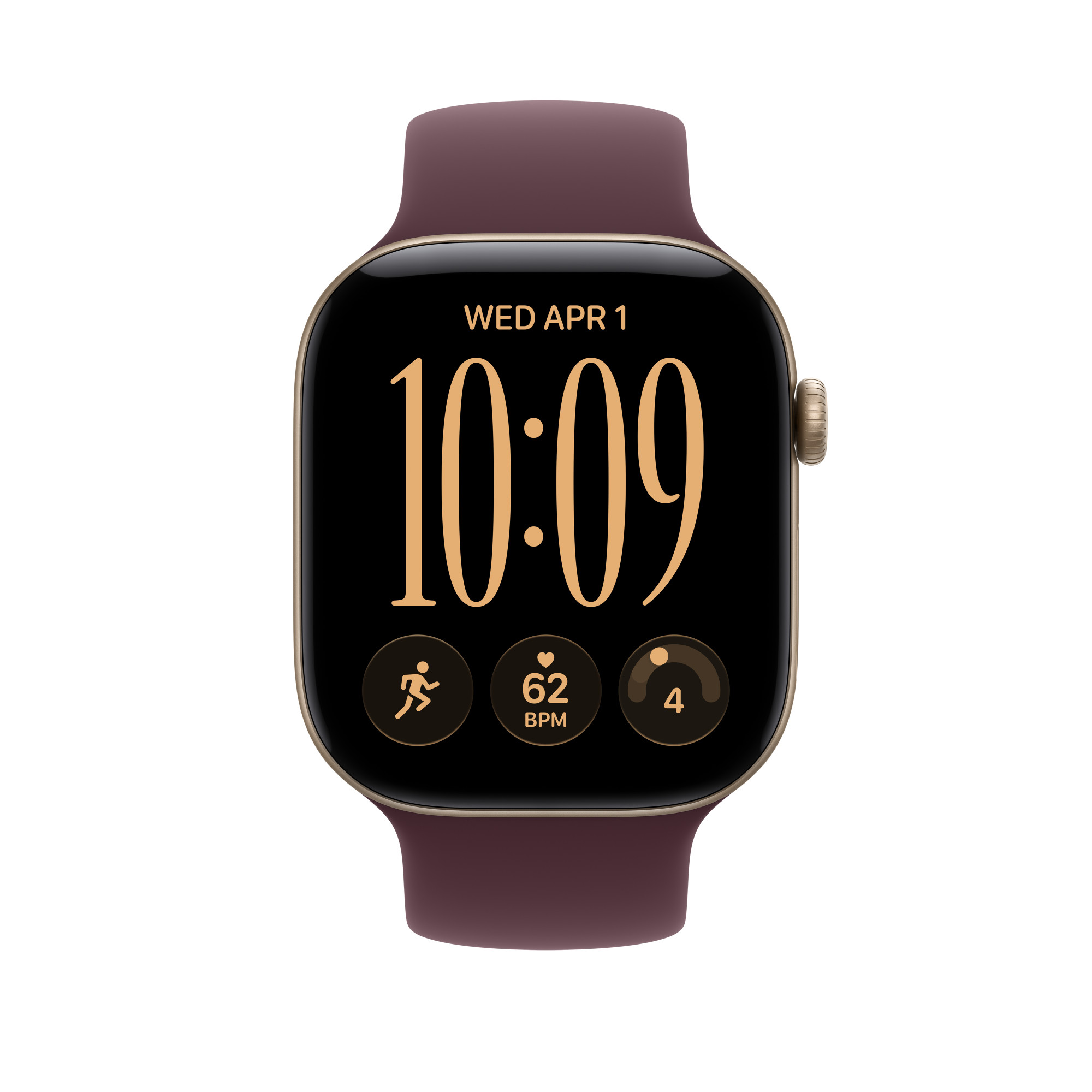 46mm Burgundy Solo Loop - Size 2