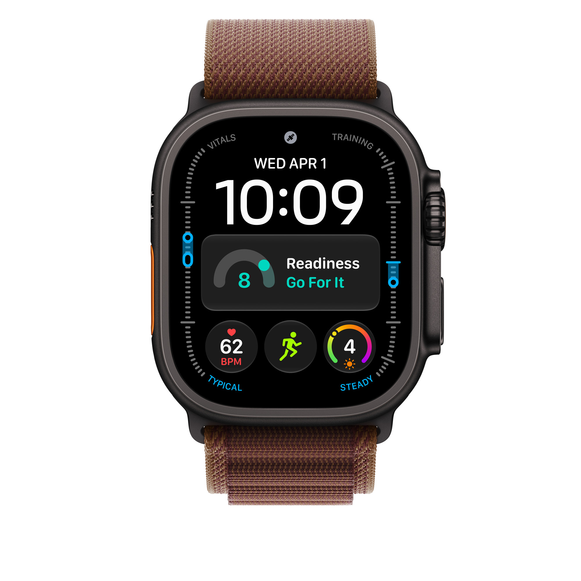 49mm Burgundy Alpine Loop - Medium - Black Titanium Finish