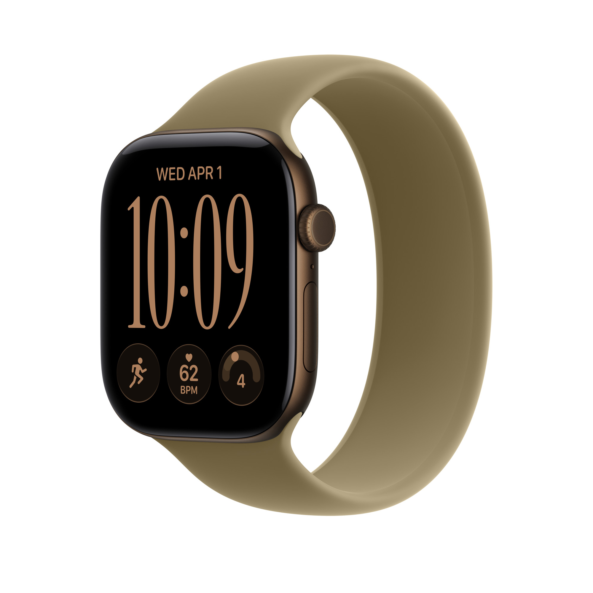 46mm Olive Solo Loop - Size 7
