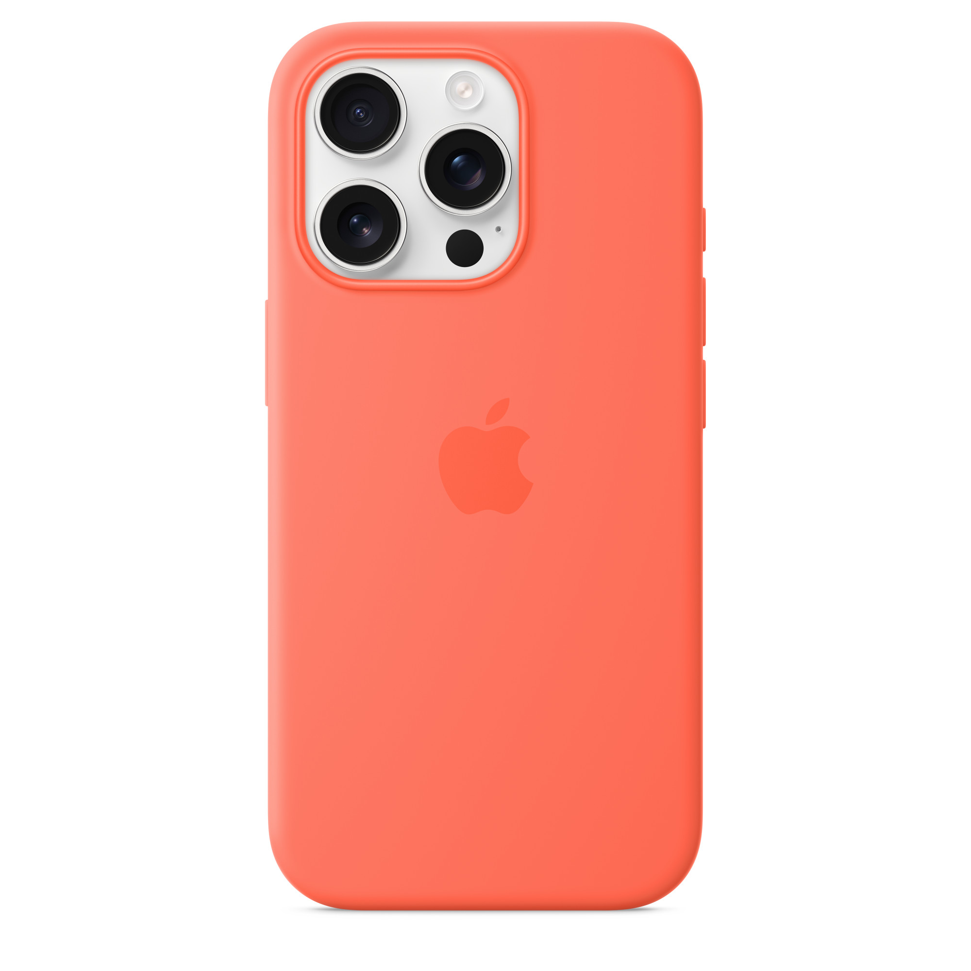 iPhone 16 Pro Silicone Case with MagSafe – Tangerine