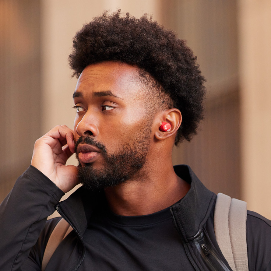 Beats Solo Buds — True Wireless Earbuds — Transparent Red
