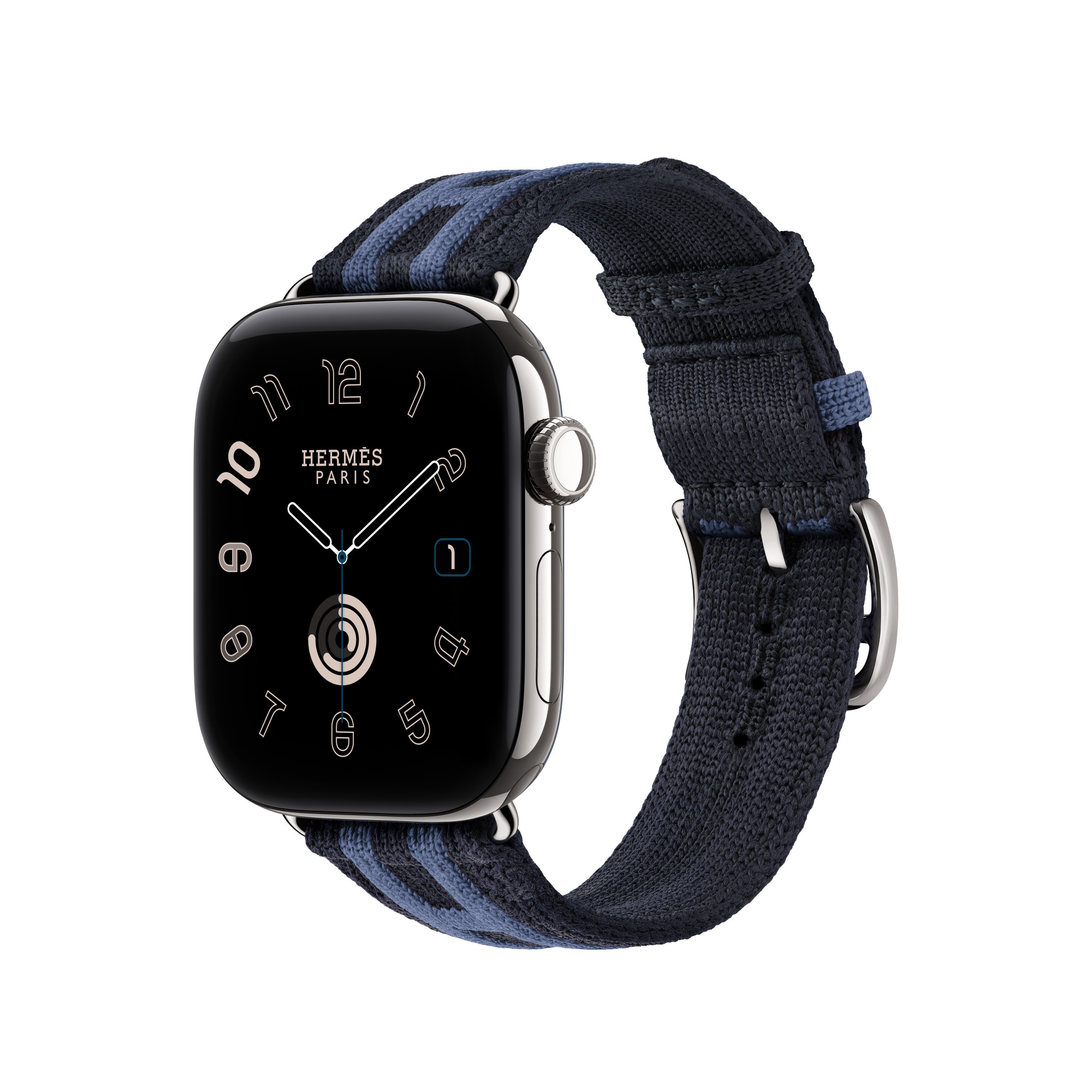 Apple Watch Hermès 42mm Rocabar Club · Bleu Nuit/Bleu Brighton · Image 2
