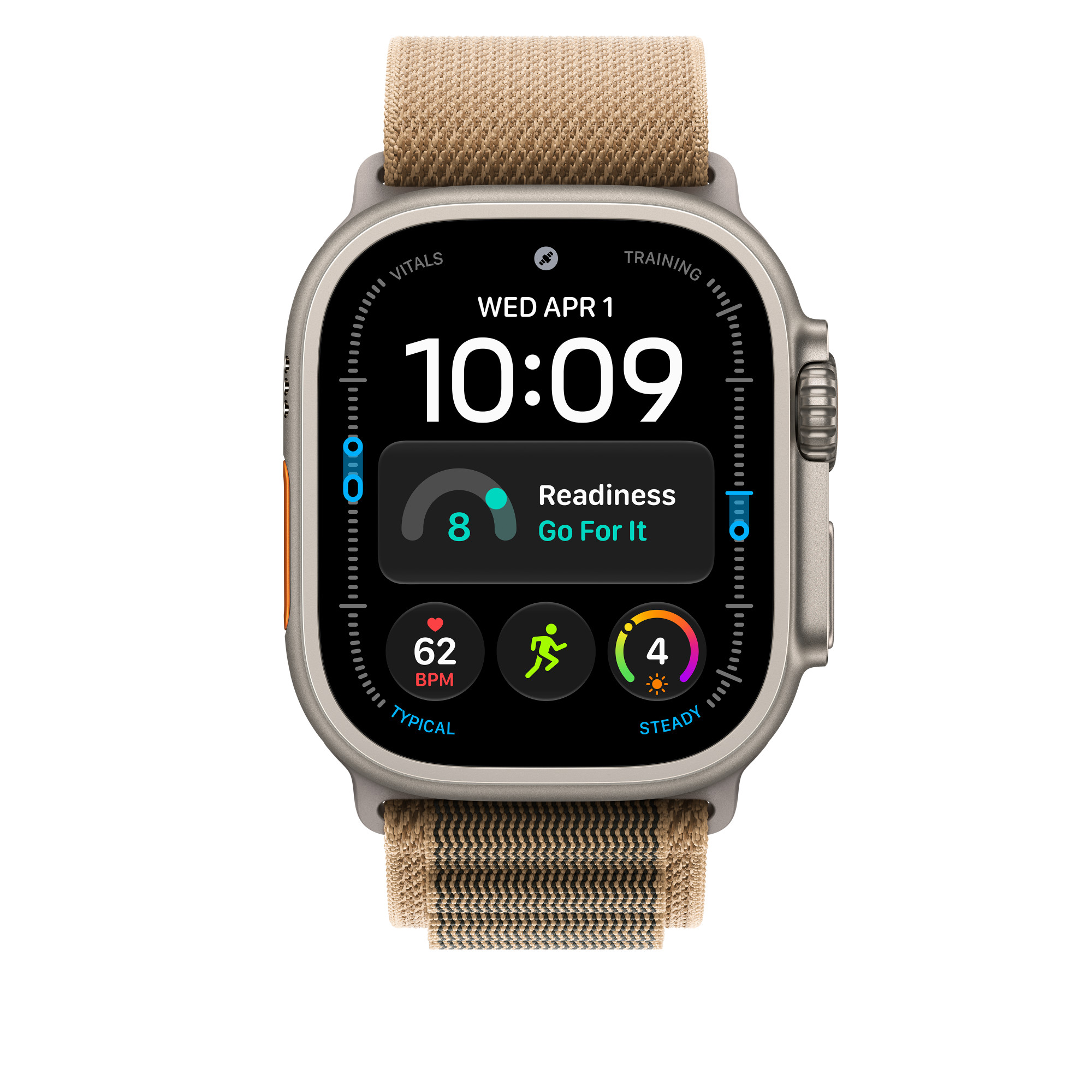49mm Desert Alpine Loop - Medium - Natural Titanium Finish