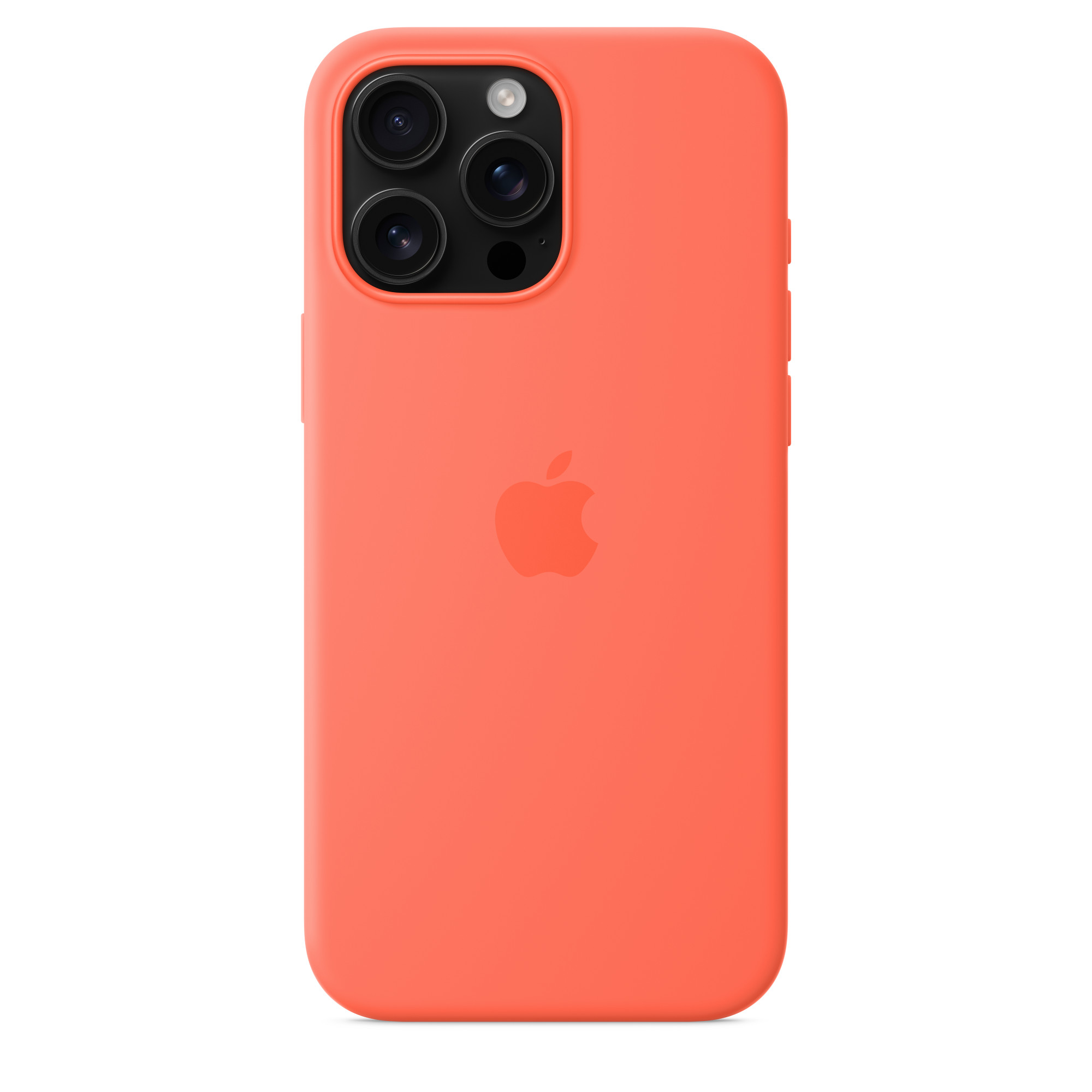 iPhone 16 Pro Max Silicone Case with MagSafe – Tangerine