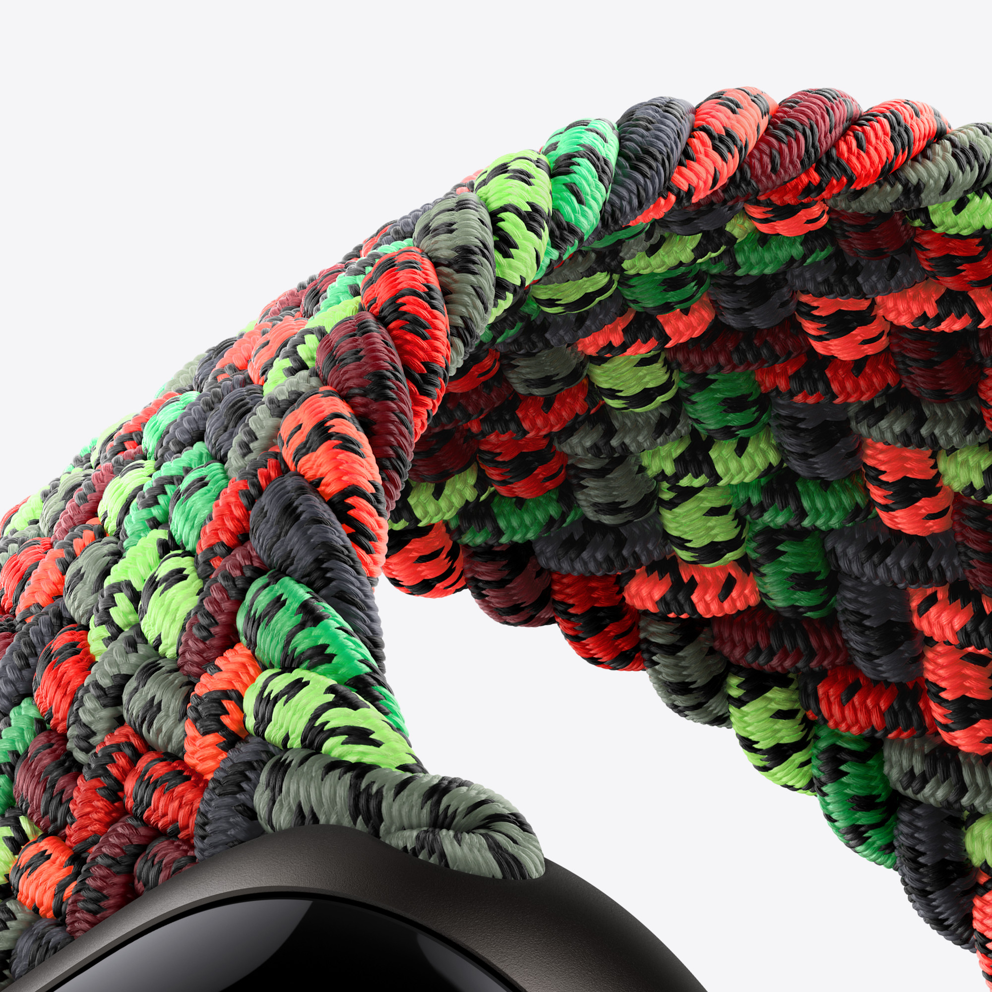 42mm Black Unity Braided Solo Loop - Unity Connection - Size 1