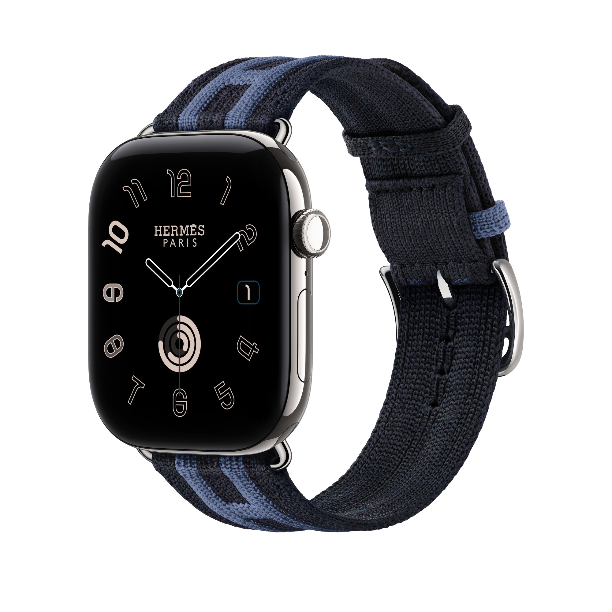Apple Watch Hermès 46mm Rocabar Club · Bleu Nuit/Bleu Brighton · Image 2