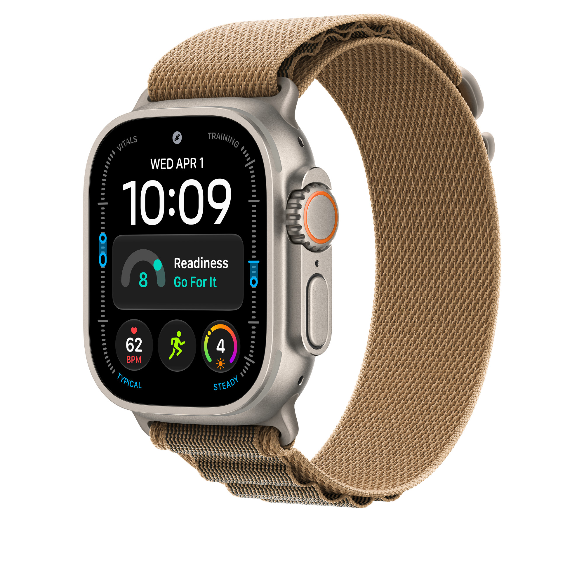 49mm Desert Alpine Loop - Medium - Natural Titanium Finish