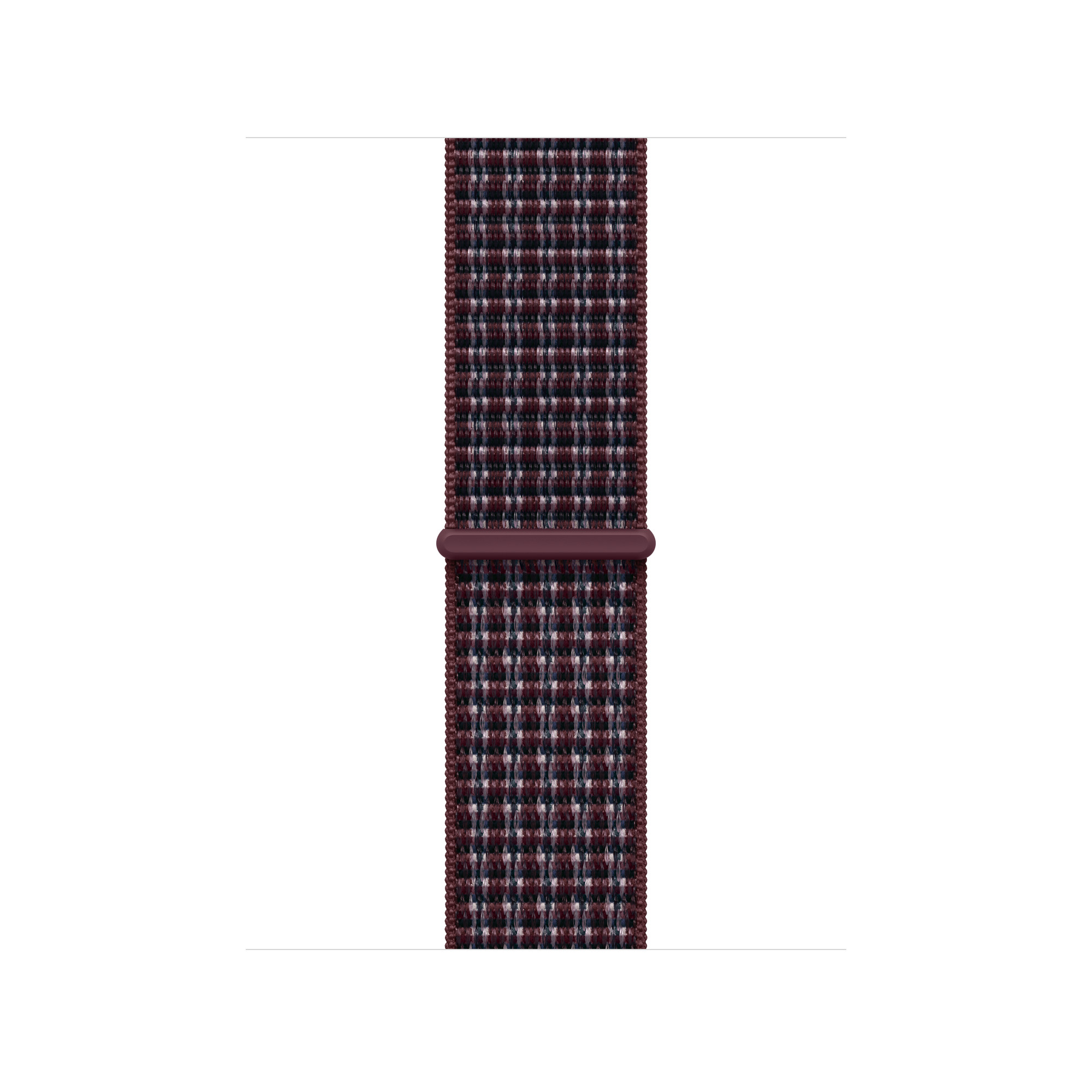 40mm Burgundy Plaid Sport Loop