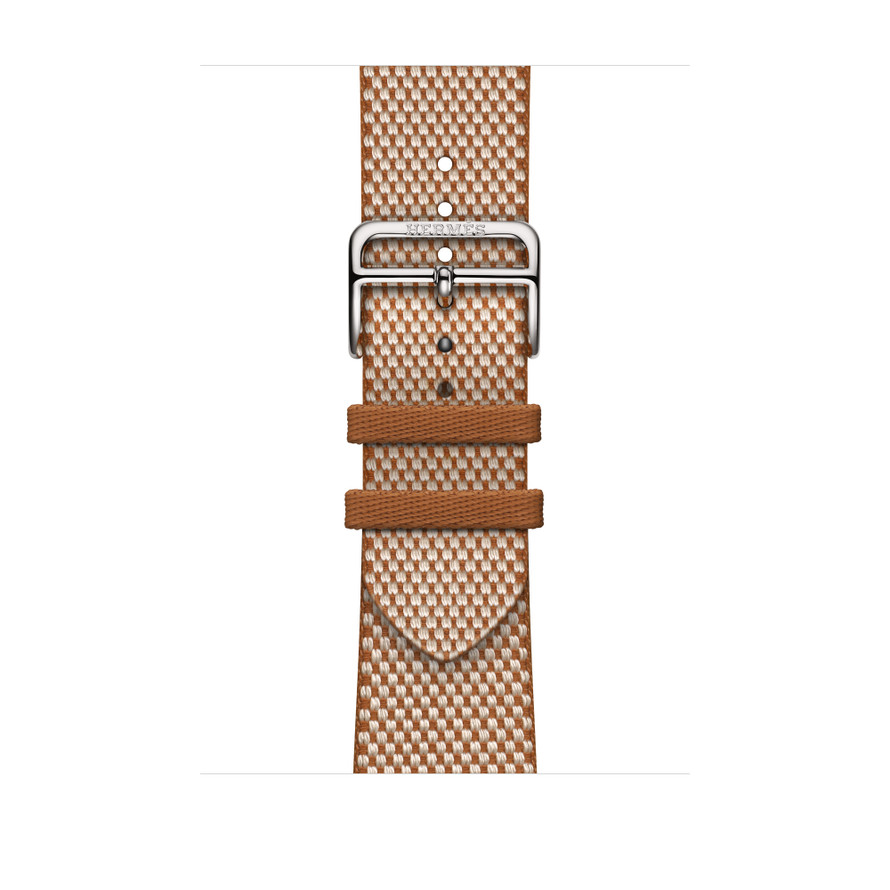 Apple Watch Hermès - 46mm Gold/Écru Toile H Single Tour